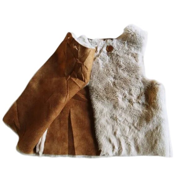 Zara Baby Girl Faux Fur Vest Size 2-3T - Picture 8 of 9